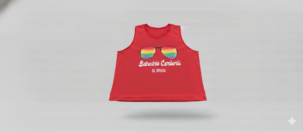 REGATA BASICA VERMELHA BALNEARIO CAMBORIÚ