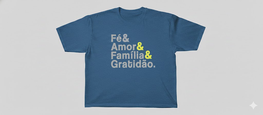 CAMISETA BASICA AZUL MESCLA FAFG