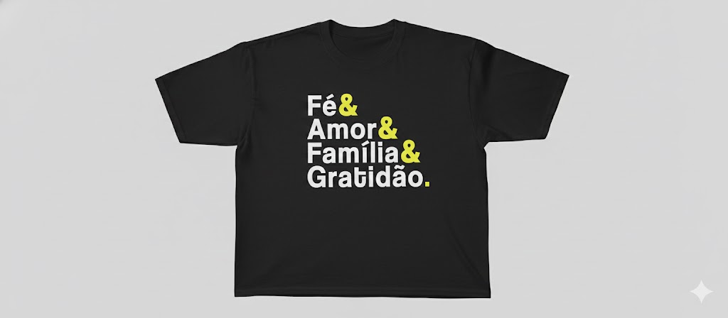 CAMISETA BASICA PRETA FAFG